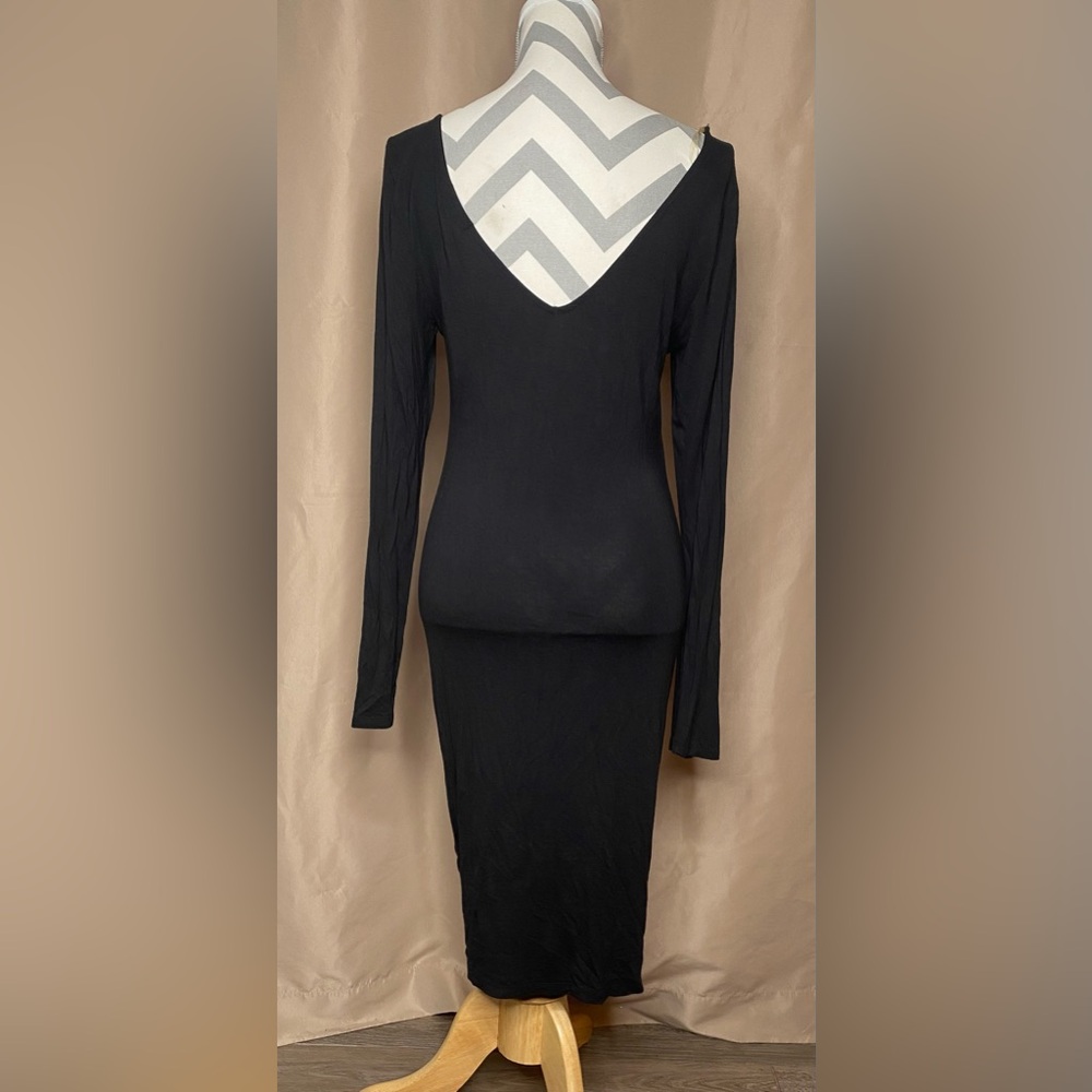 New Fashion Nova Large Black Bodycon Dress - Picture 4 of 7
